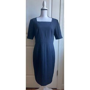 Ann Taylor Navy Square Neck